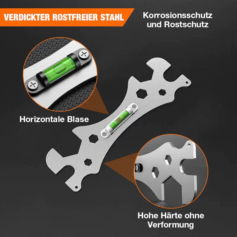 ⏳Begrenzte Zeit 50% Rabatt💥✨Das ideale Werkzeug für Ihr Badezimmer✨ Multifunktionaler Wasserwaagen-Schlüssel für das Badezimmer