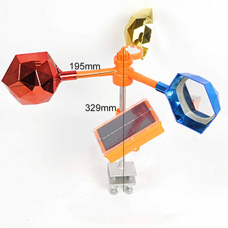 Vogelscheuche mit Reflektor und Windmaschine mit Sound