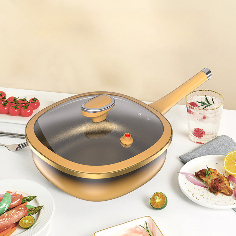 ⏳Zeitlich begrenztes Angebot⏰ 12 Zoll (30 cm) Titanium Anti-Haft-Topf mit Deckel