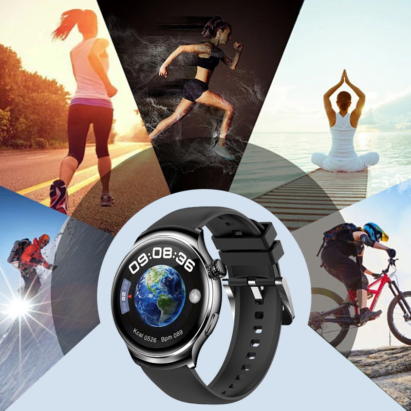 🔥Multifunktionale runde Sport-Smartwatch