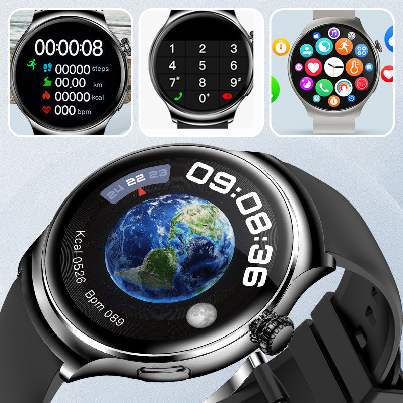 🔥Multifunktionale runde Sport-Smartwatch