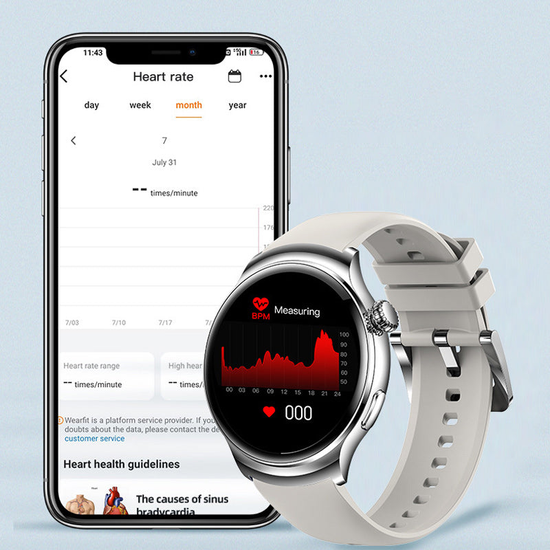 🔥Multifunktionale runde Sport-Smartwatch