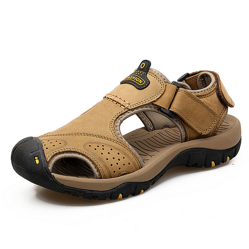 Lässige Sommersandalen mit geschlossener Zehenpartie und Klettverschluss für Herren