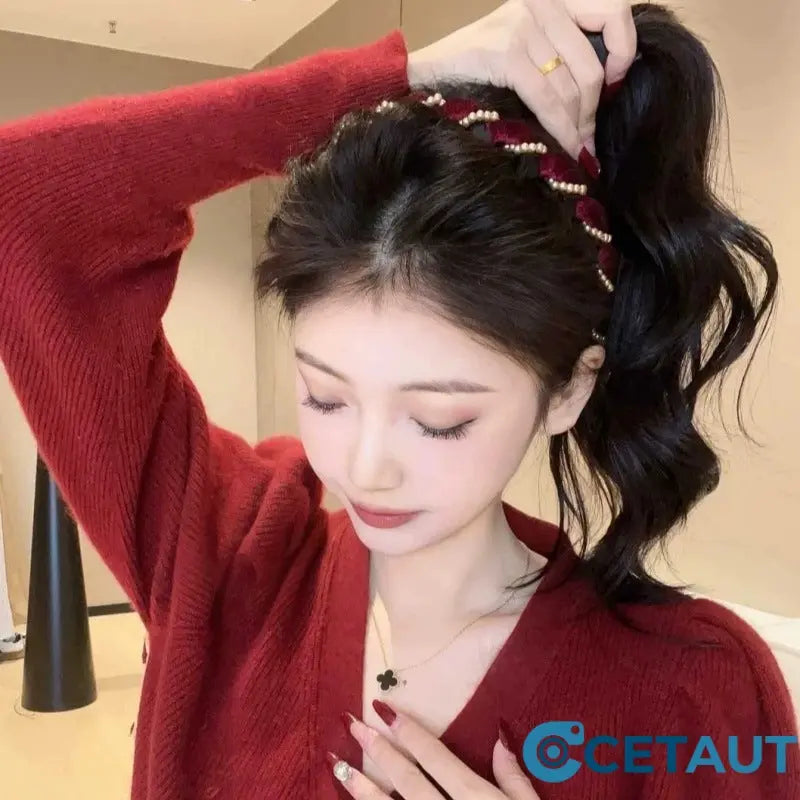🏆✨Heißer Verkauf🔥Vintage High Cranium Artificial Pearl Hairband (64% Rabatt)