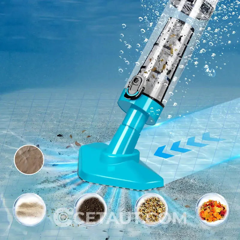 ✨3-in-1 Kabelloser Poolstaubsauger – Leicht, leise & effizient für kristallklares Wasser ✨