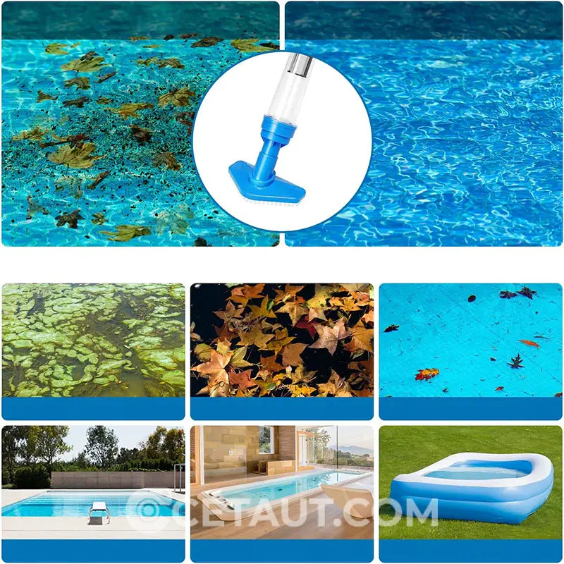✨3-in-1 Kabelloser Poolstaubsauger – Leicht, leise & effizient für kristallklares Wasser ✨
