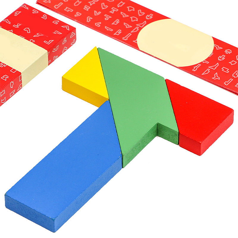💥Sichern Sie sich 49 % Rabatt! Holz-Puzzle-Spielzeug in T-Form für pädagogische Zwecke