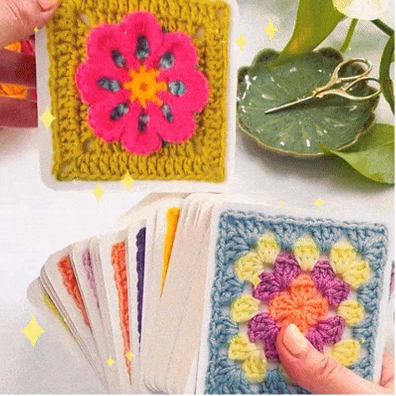 đ§¶âšDas Granny Square-Kartenspiel zum HĂ€keln â 50 Muster zum Kombinieren und Zusammenstellen