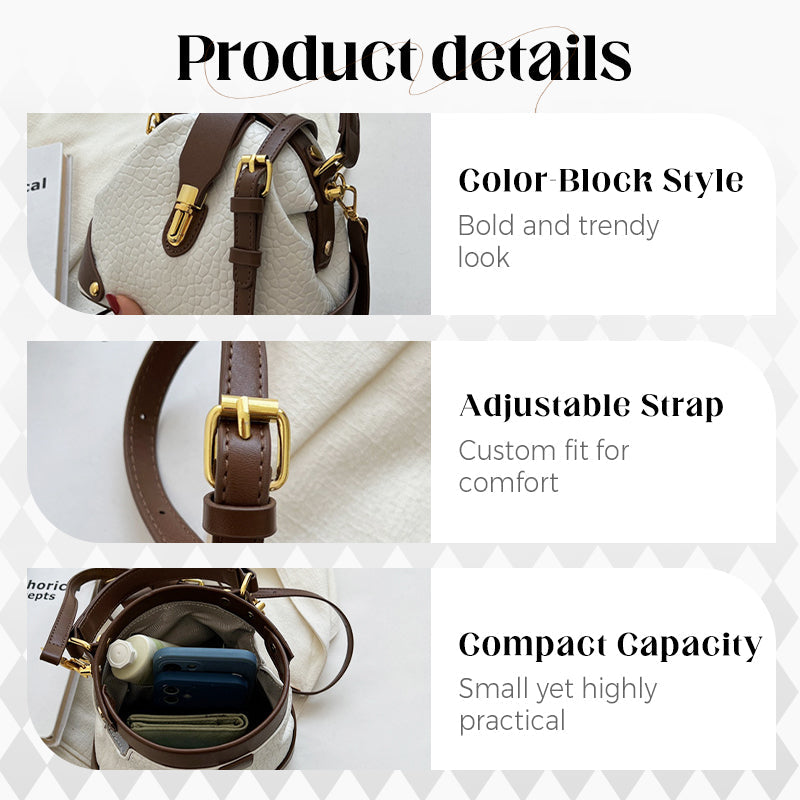 Stilvolle Tasche mit Farbblock-Design