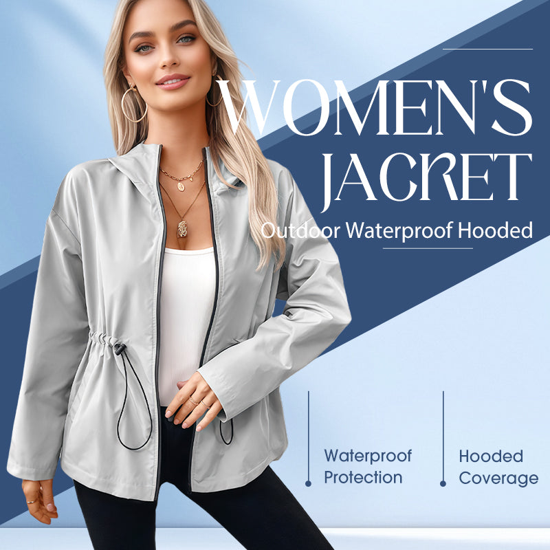 Wasserdichte Outdoor-Kapuzenjacke für Damen
