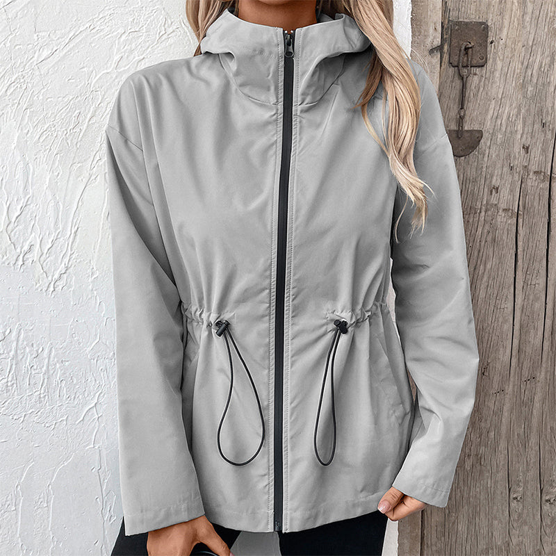 Wasserdichte Outdoor-Kapuzenjacke für Damen