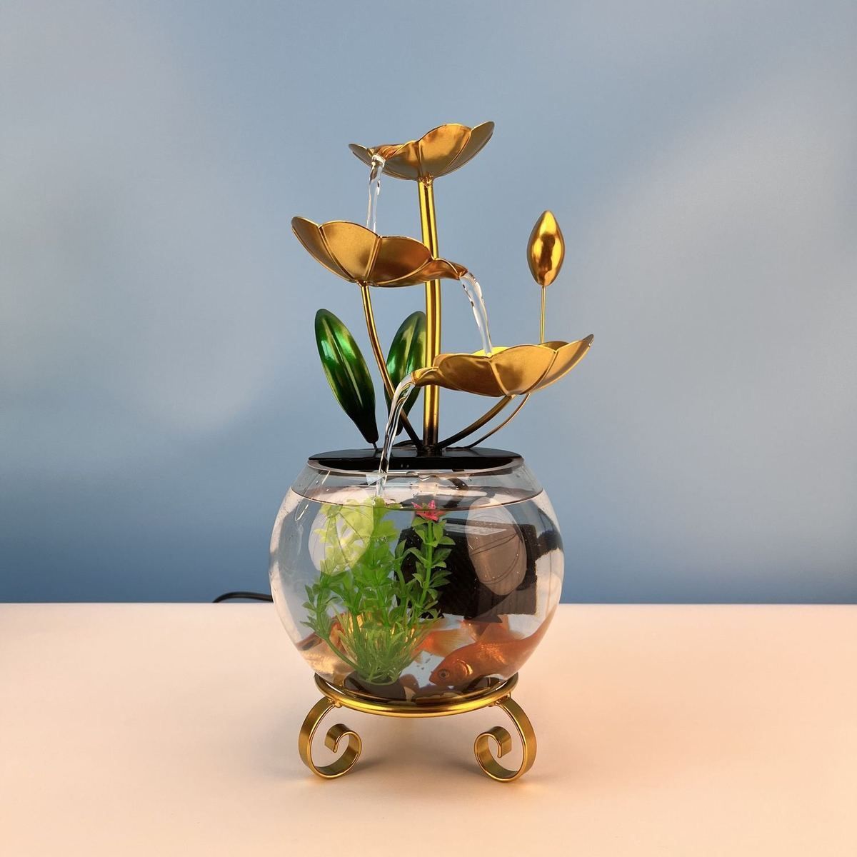 Luxuriöses kreatives Lotus-Fischglas-Ornament