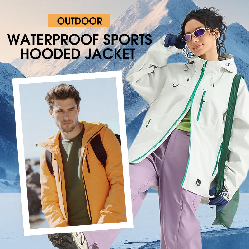 Wasserdichte Outdoor-Sportjacke mit Kapuze