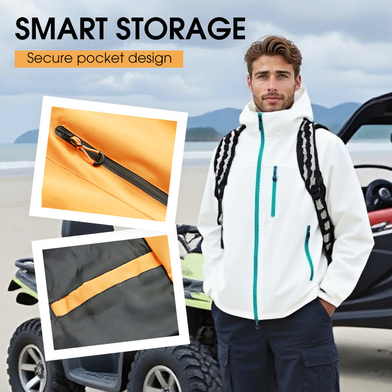 Wasserdichte Outdoor-Sportjacke mit Kapuze