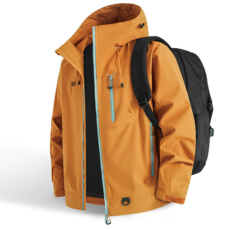 Wasserdichte Outdoor-Sportjacke mit Kapuze