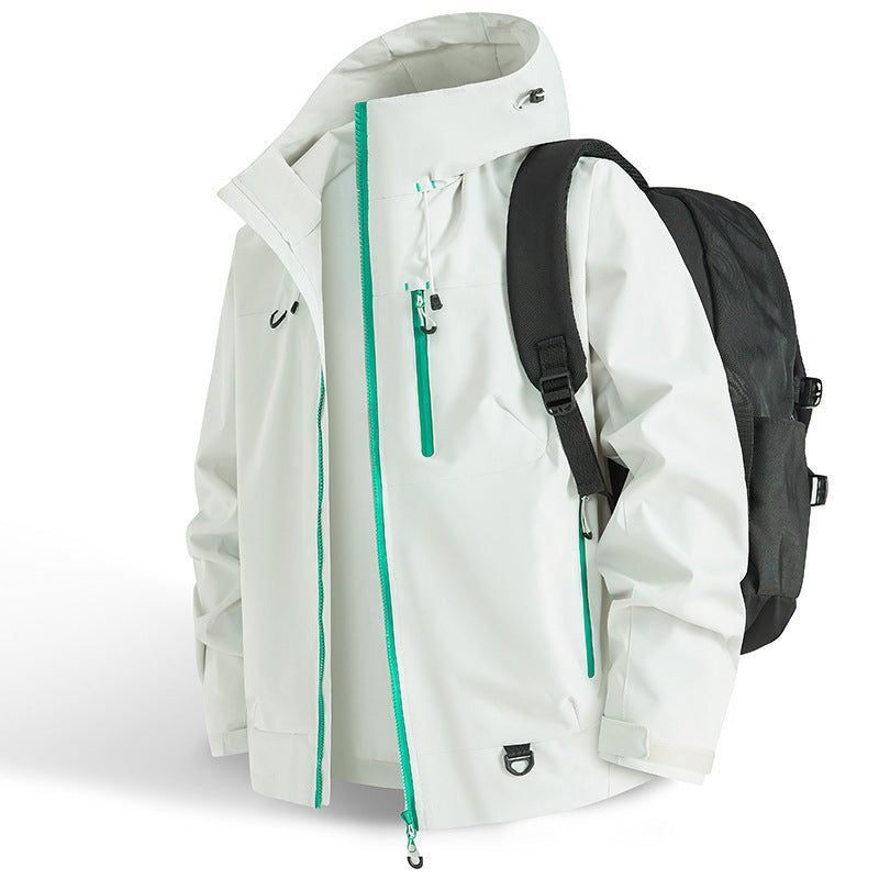 Wasserdichte Outdoor-Sportjacke mit Kapuze