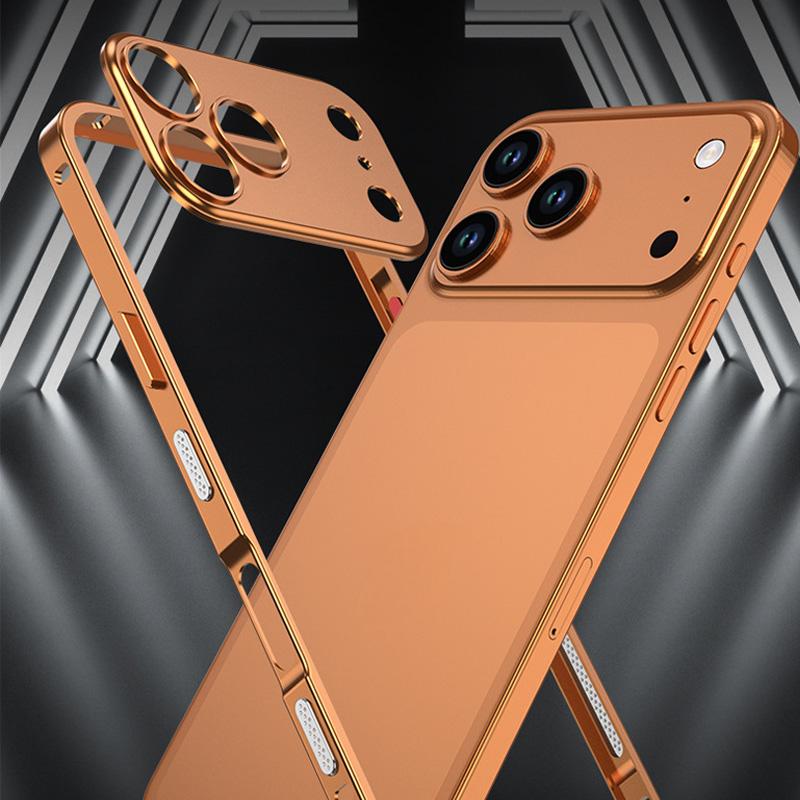 Metallrahmen-iPhone-Hülle mit Wärmeableitung und Seepferdchen-Schnallen-Design