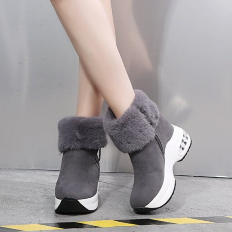 🔥Begrenzte Stückzahl verfügbar 50 % Rabatt🔥Damenstiefeletten mit dicker Sohle und Futter