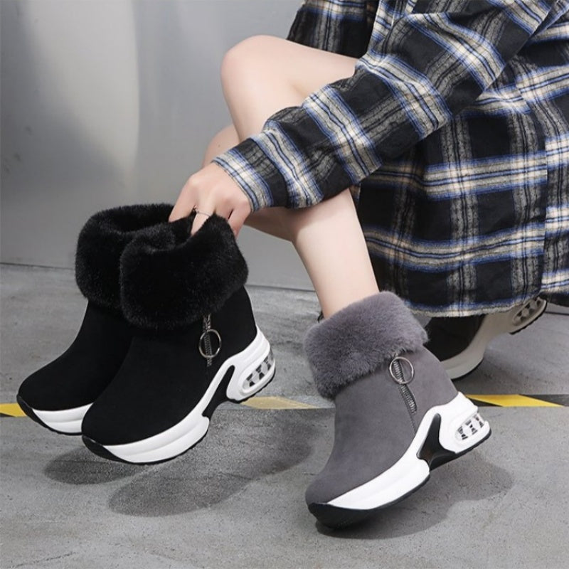 🔥Begrenzte Stückzahl verfügbar 50 % Rabatt🔥Damenstiefeletten mit dicker Sohle und Futter