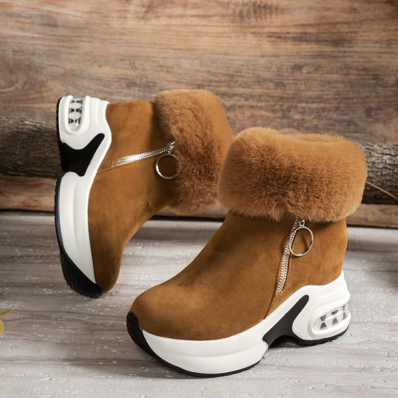 🔥Begrenzte Stückzahl verfügbar 50 % Rabatt🔥Damenstiefeletten mit dicker Sohle und Futter