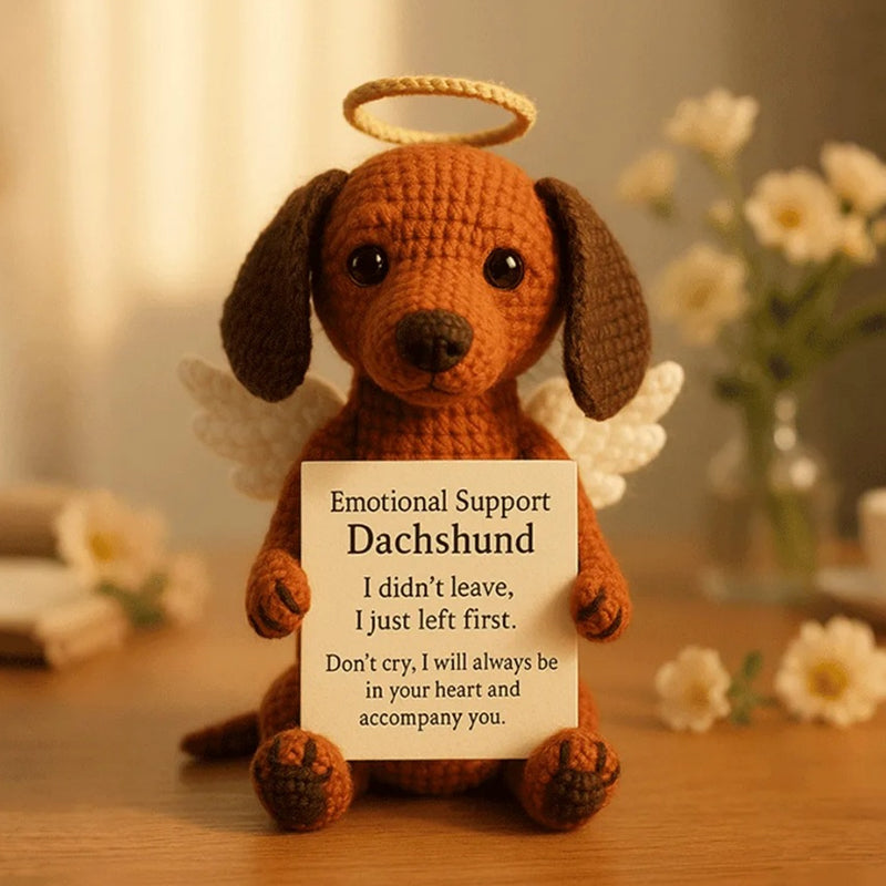 Zarte, gehäkelte Miniatur-Hunde-Andenken