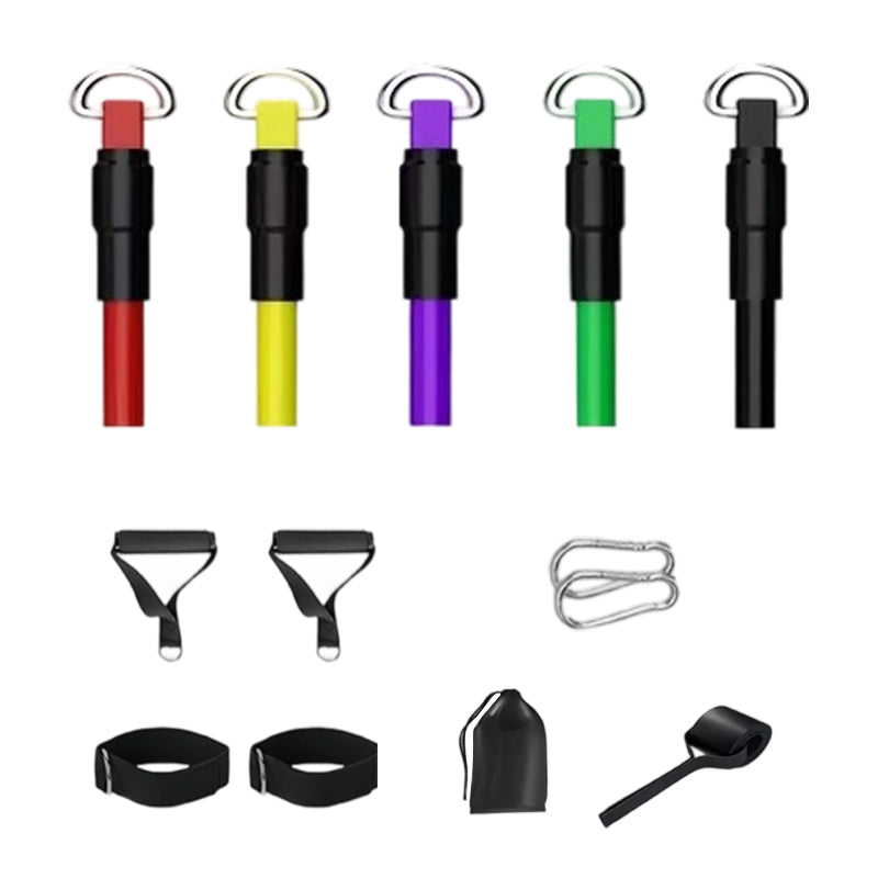 13-teiliges Widerstandsbandset mit Griff für das Heimfitnessstudio