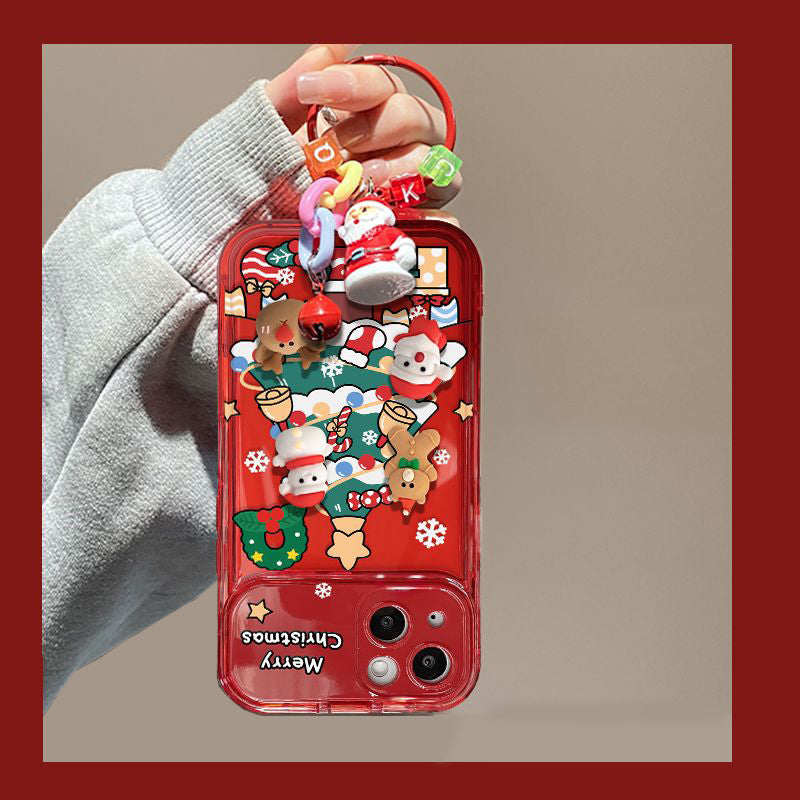 🎁Black Friday Sale - Zeitlich begrenzt 49% RABATT 🎀Weihnachtsbaum-Anhänger-Flip-Spiegel-Schutzhülle Hülle für iPhone🎅