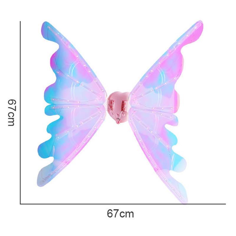 🎄 Weihnachts-Hot Sale 2025 🎁 Aufladbare elektrische Feenflügel mit LED-Lichtern und Musik 🧚♀️