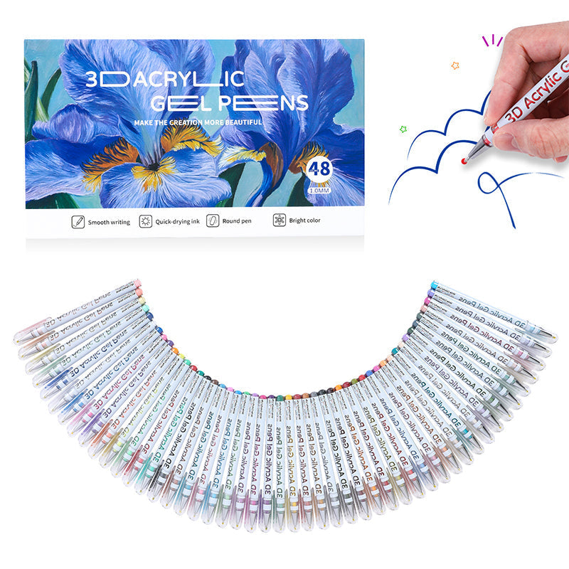 🖍️ 50% RABATT! ✨ GELSTIFT-SET - 12 Leuchtende Farben für Kunst und Schreiben, Fließende Tinte für Glatte Striche, Ideal für Schule, Büro und Kreativprojekte 🎨📝