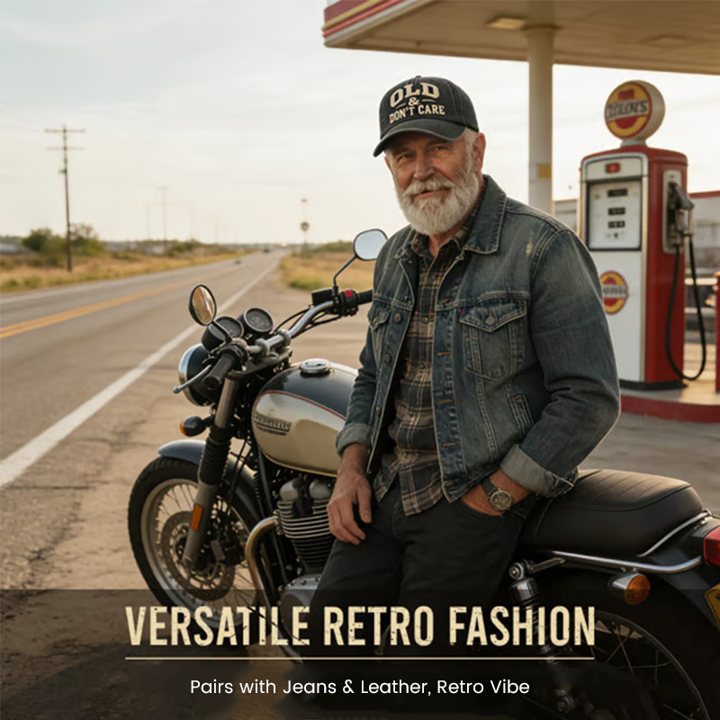 ✨NEU EINGETROFFEN 2026 – 60 % RABATT🔥Unisex-Baseballkappe mit verstellbarem Retro-Slogan🧢