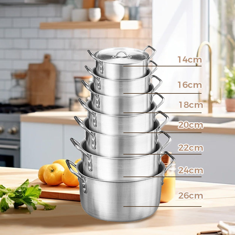 Aluminium-Kochgeschirr-Set, 7-teilig