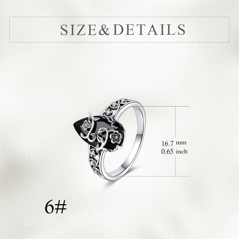 Böhmischer Vintage-Blumenranken-Ring