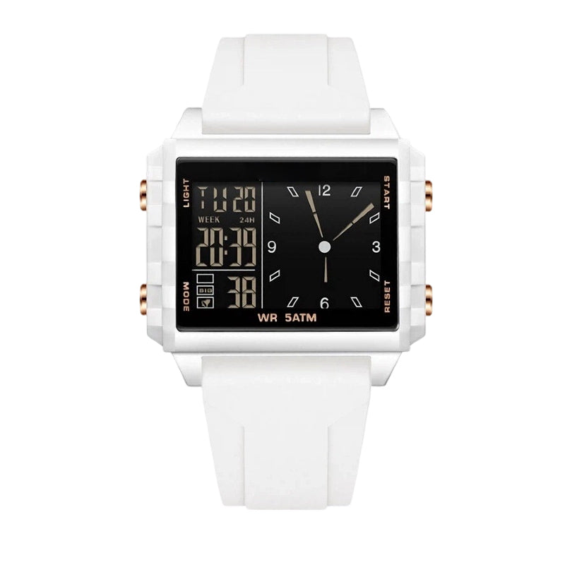 ⌚ 50% RABATT! 💧Transparente Digitaluhr – 50M wasserdicht, Leuchtdisplay & Hybrid-Zeitanzeige – Stil trifft Funktion ✨