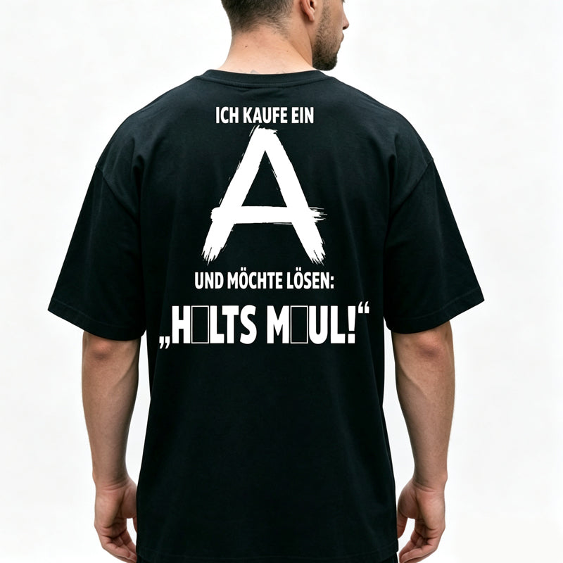 👕 LIMITIERTER 50% RABATT! Herren Urban Streetwear T-Shirt mit witzigem Rücken-Grafikprint – Weicher atmungsaktiver Stoff, Oversized Schnitt für Alltag & Sommer