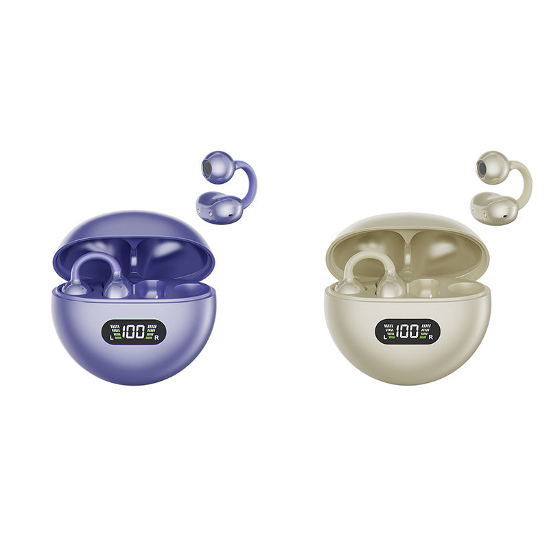 🥳2026 HOT SALE🥳 LinkedList50K+ VERKAUFT! Open-Ear Clip-On Bluetooth-Ohrhörer – ganztägiger Komfort, immersiver Sound, Leckagekontrolle, 8–10h Akkulaufzeit, Touch-Steuerung. Keine Ohrenschmerzen! 🔋