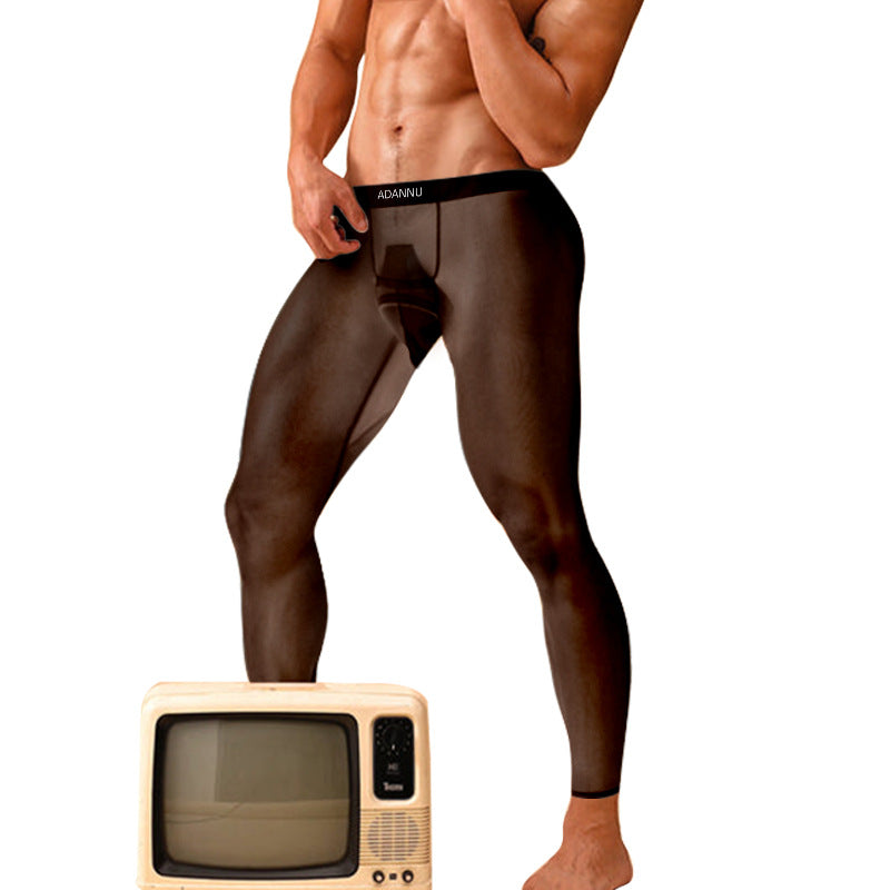 🎁Schnäppchen🔥Männer Sexy Ultra-dünne Sportboden Strümpfe Hosen