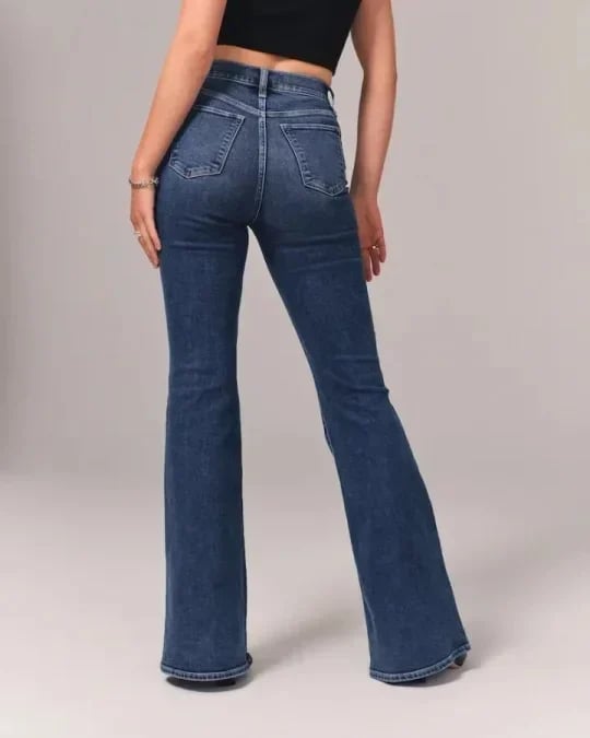 50 % Rabatt🎊-Ultrahoch taillierte Stretch-Schlaghosen