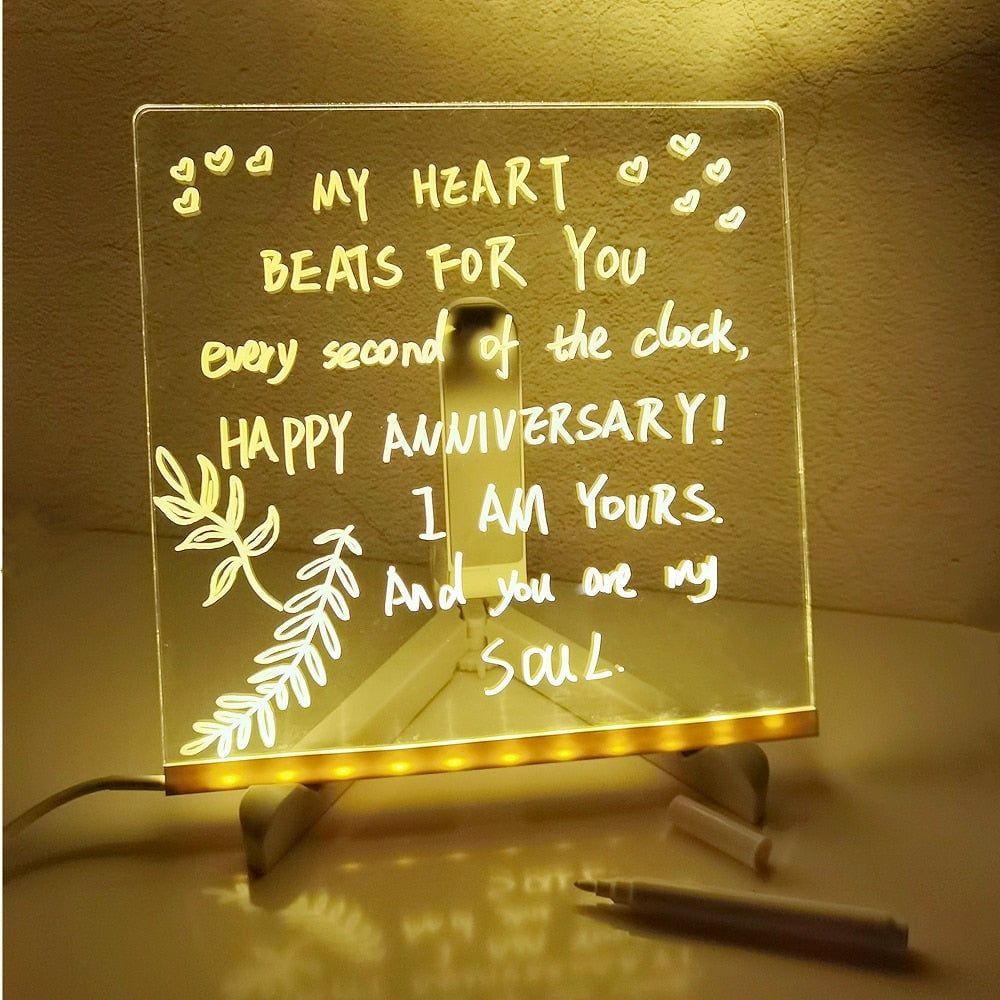 🎅Christmas Sale 70% OFF🎨LED Note Board🎁Buy 1 Get 7 Colour Pens For Free