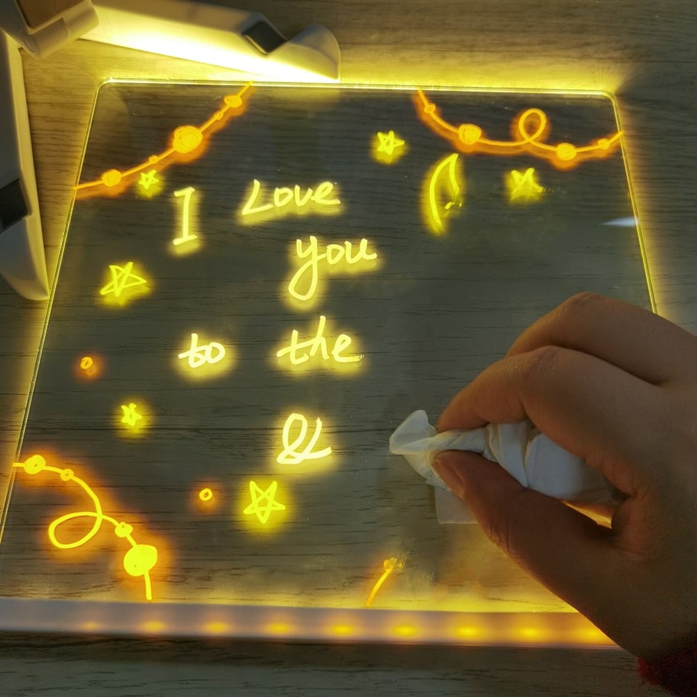 🎅Christmas Sale 70% OFF🎨LED Note Board🎁Buy 1 Get 7 Colour Pens For Free