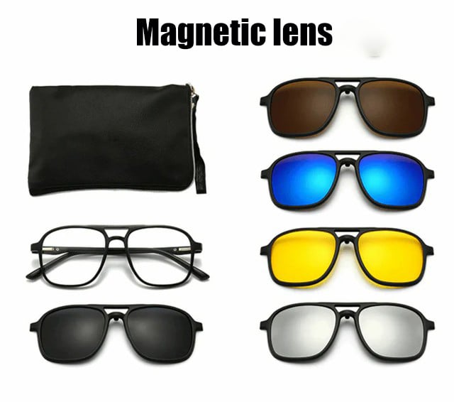 ✨Beschränktes Angebot✨ Auswechselbare Gläser 6 -in -1 Sonnenbrillen-Set