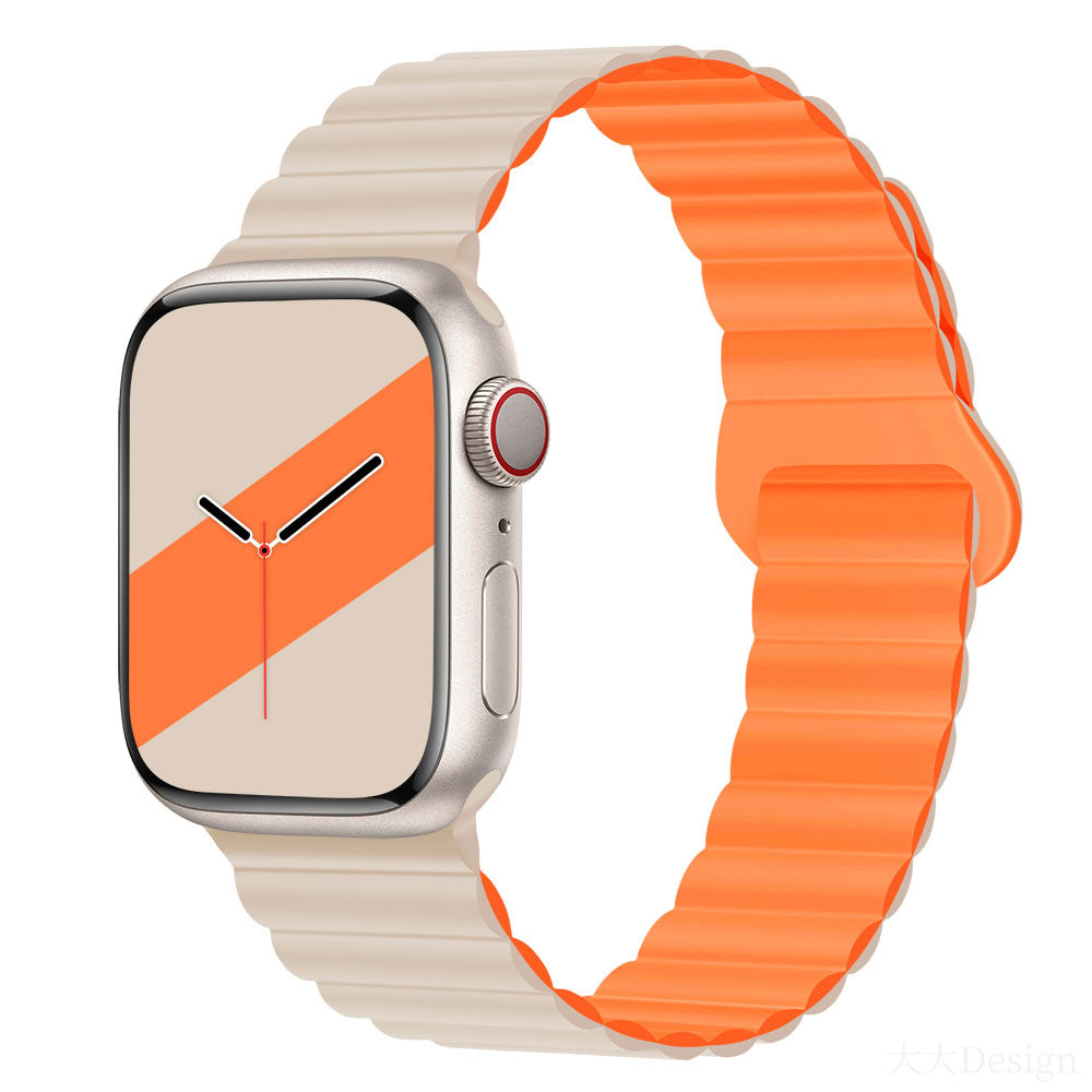 Anwendbar für Apple iwatch( Alle Serien) Zweiseitiges Magnetarmband