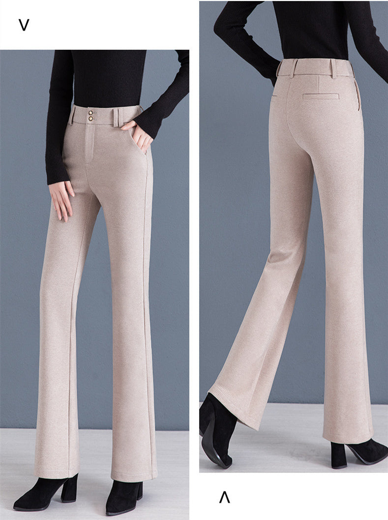 Ideales Geschenk - Elegante Schlaghose mit hoher Taille für Damen in Unifarbe