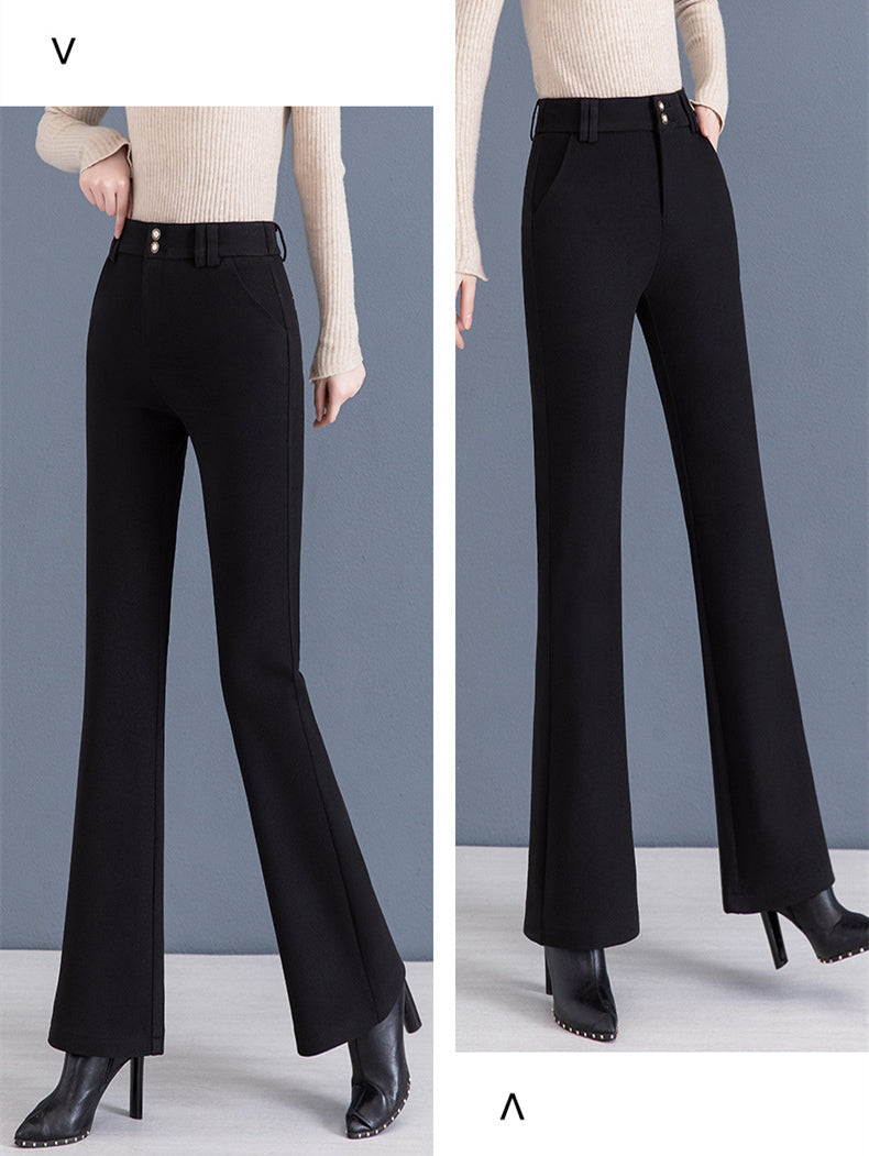 Ideales Geschenk - Elegante Schlaghose mit hoher Taille für Damen in Unifarbe
