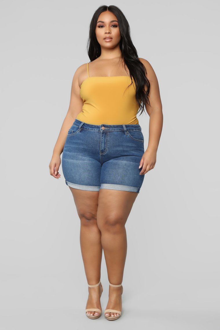 Judy Blue Pull On Denim Jegging Shorts (Kaufen Sie 2 Gratis Versand)