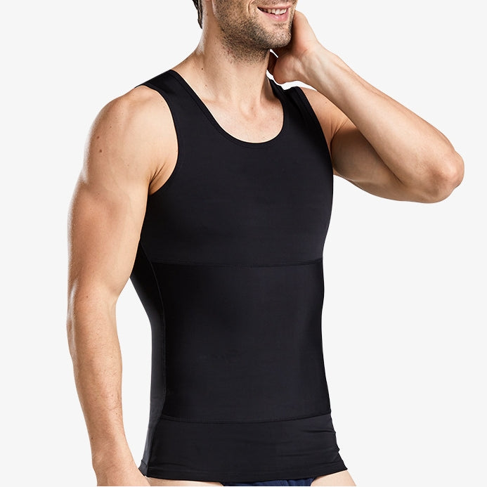 Männer Schlankheits Bauch Kontrolle Brust Unterhemd Shapewear