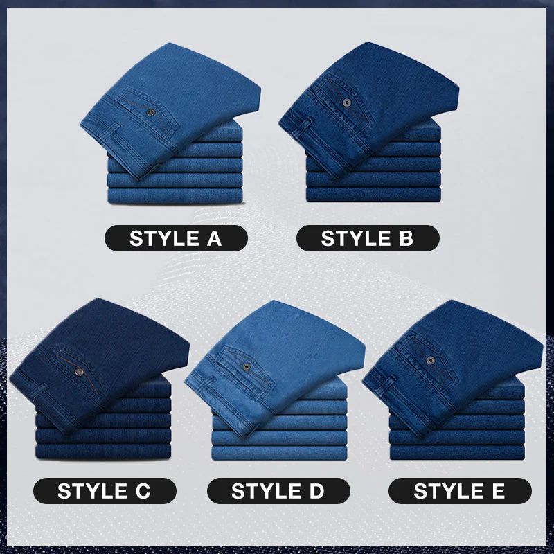 Jeans gerade Passform a vita alta da uomo