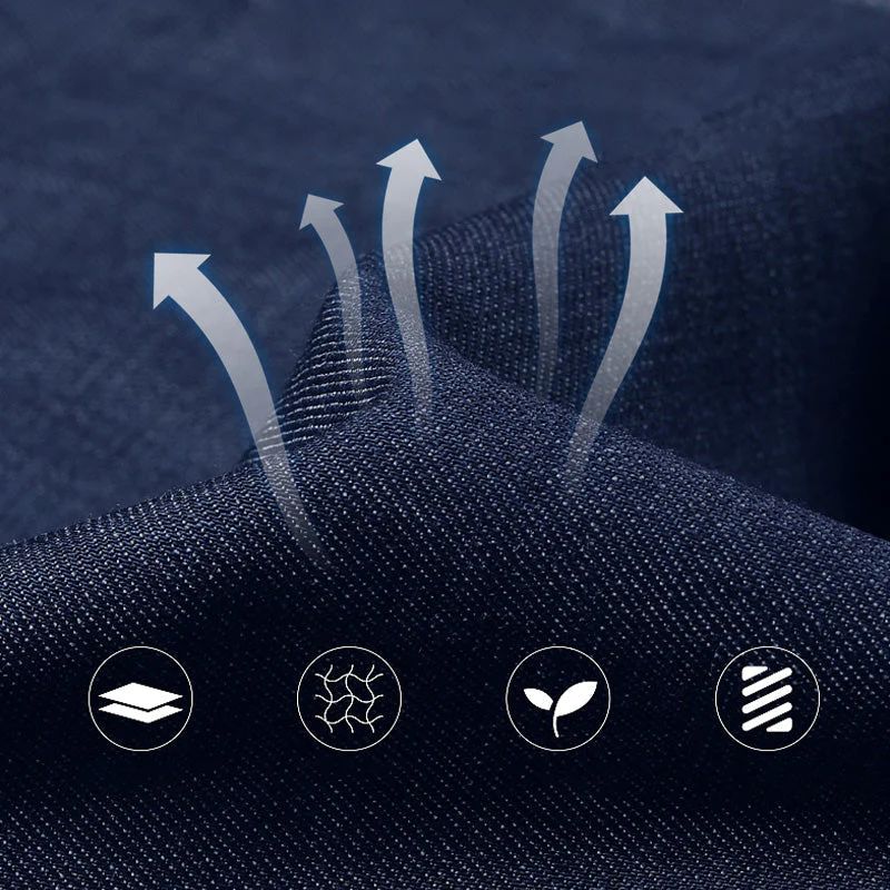 Jeans gerade Passform a vita alta da uomo
