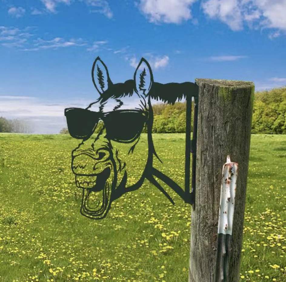 Wanddekoration "Peeking Cow" (schauende Kuh)