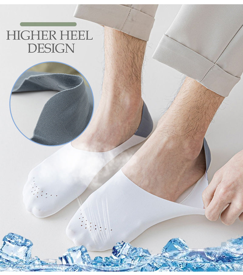 6 Paar! Atmungsaktive Ice Silk Anti-Rutsch-Socken