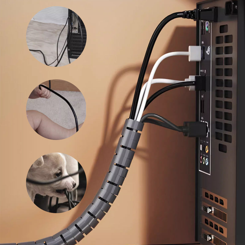 Wire Wrap Cord Organizer Kabelmanagement Hülse✨